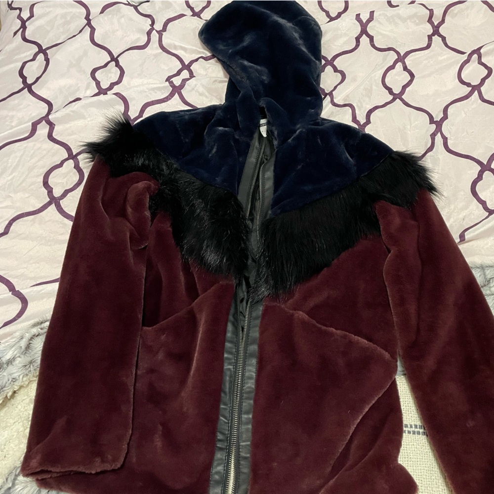 Faux fur coat